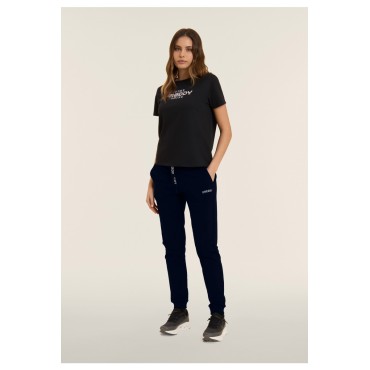 Pantaloni con Polsini in Costina e Logo FREDDY su coulisse