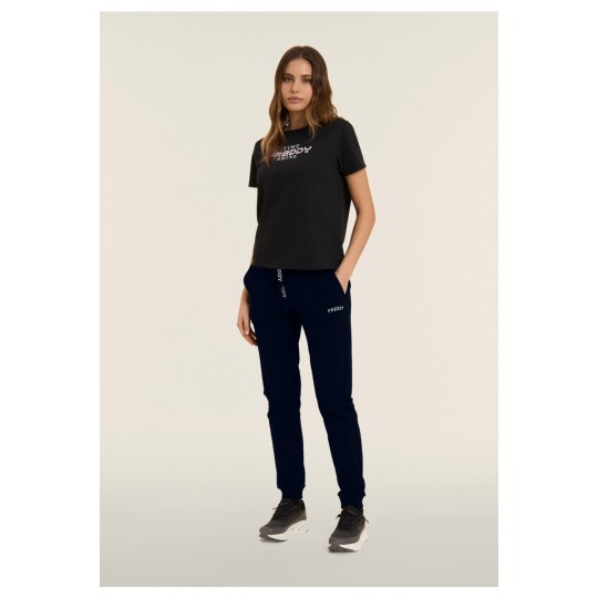 Pantaloni con Polsini in Costina e Logo FREDDY su coulisse