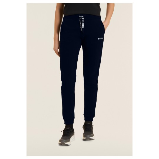 Pantaloni con Polsini in Costina e Logo FREDDY su coulisse