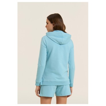 Felpa Cappuccio e Zip in Tessuto Fiammato e Coulisse FREDDY 2