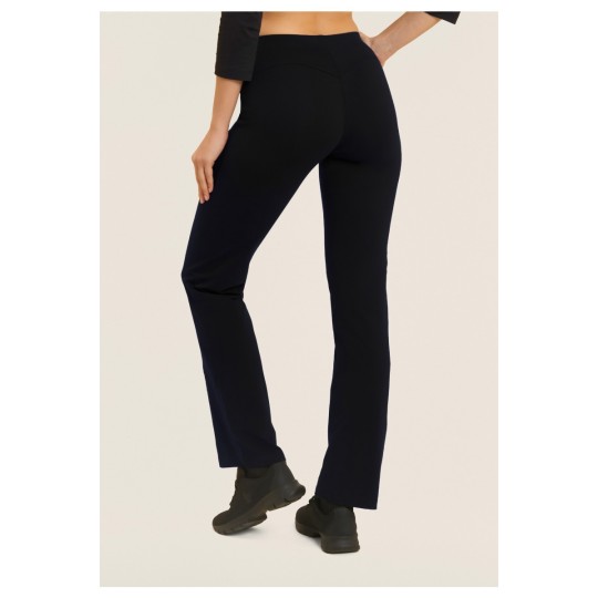 Pantaloni Sportivi Gamba Dritta con Cuciture a Cuore