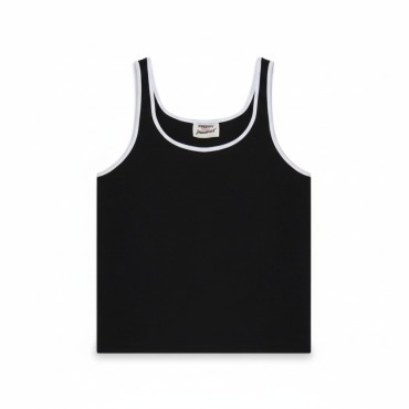 Canotta Slim con Bordi a Contrasto - Eleganza e Comfort