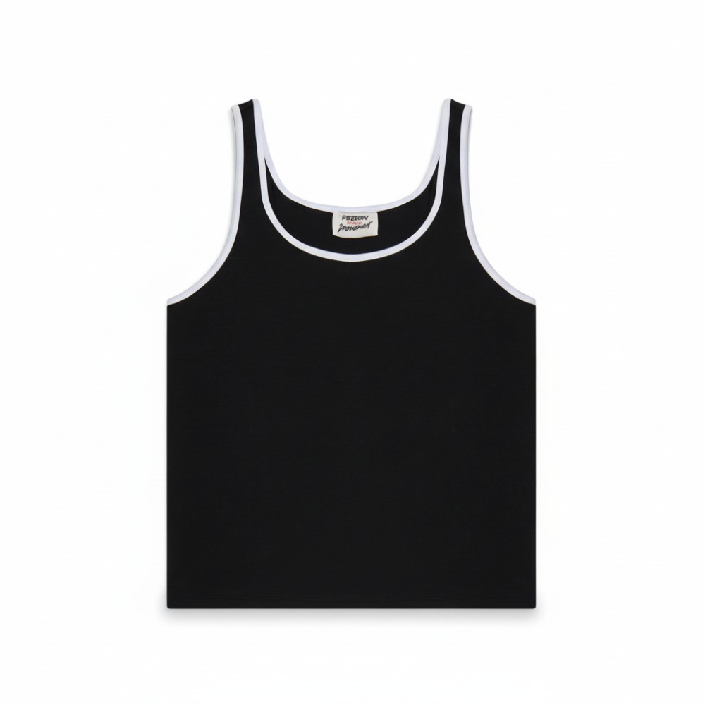 Canotta Slim con Bordi a Contrasto - Eleganza e Comfort