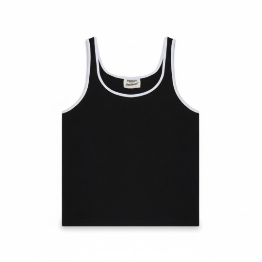 Canotta Slim con Bordi a Contrasto - Eleganza e Comfort