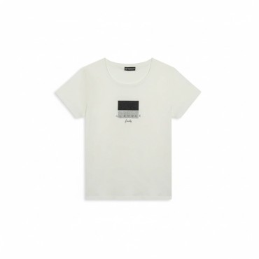 T-shirt con scritta Glamour in glitter - Freddy 2