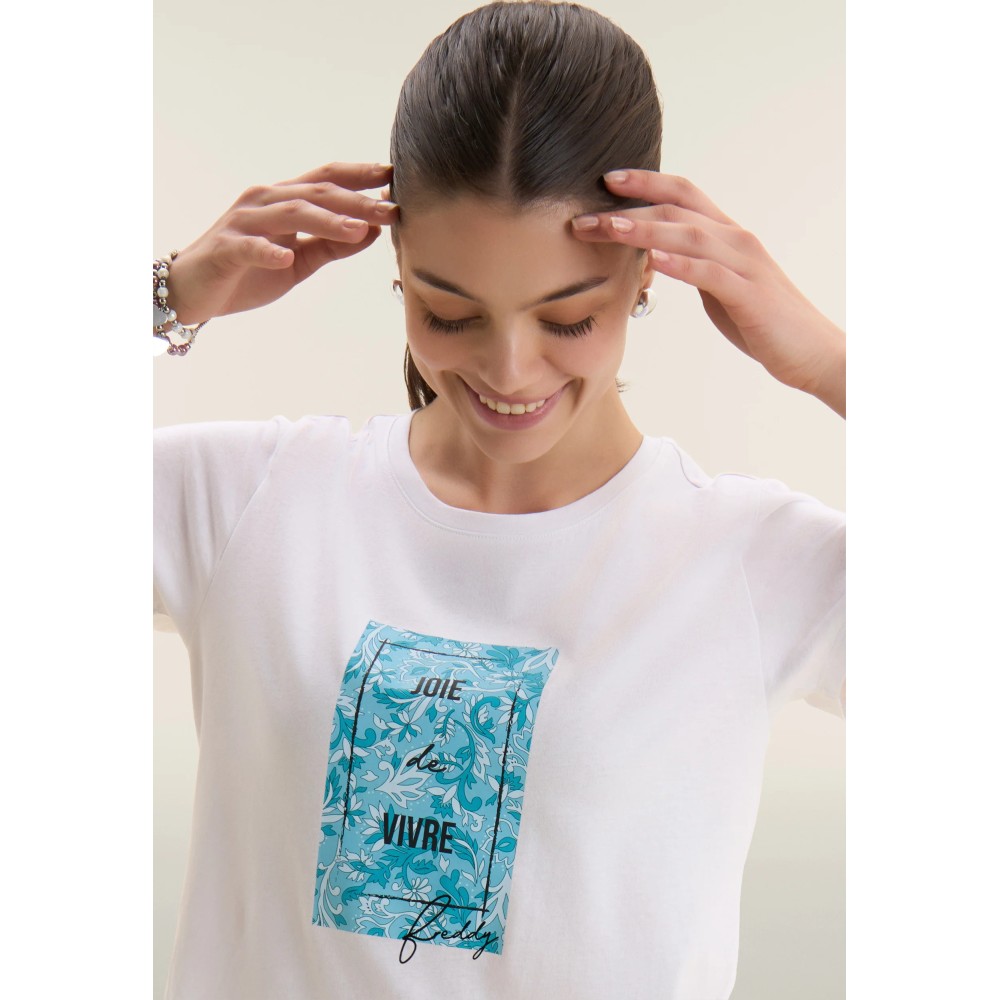 T-shirt con stampa floreale colorata - Freddy