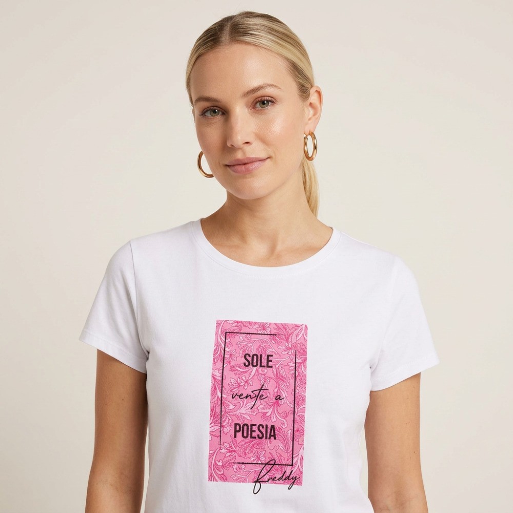 T-shirt con stampa floreale colorata - Freddy