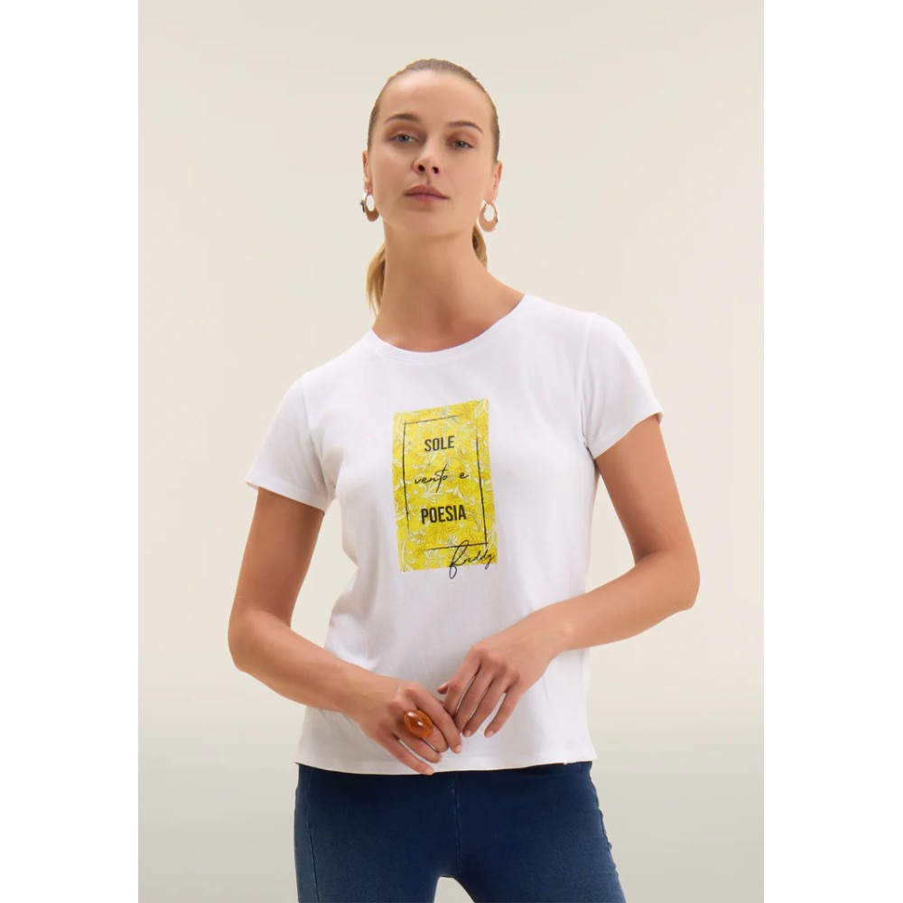 T-shirt con stampa floreale colorata - Freddy