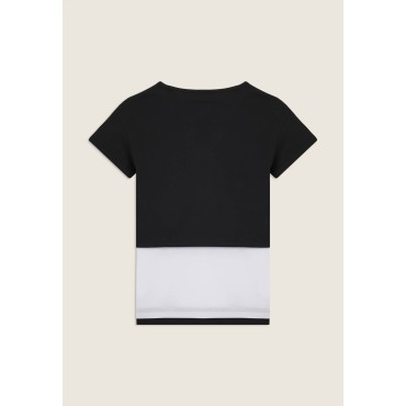 Completo t-shirt cropped e canotta con stampa perlata 2
