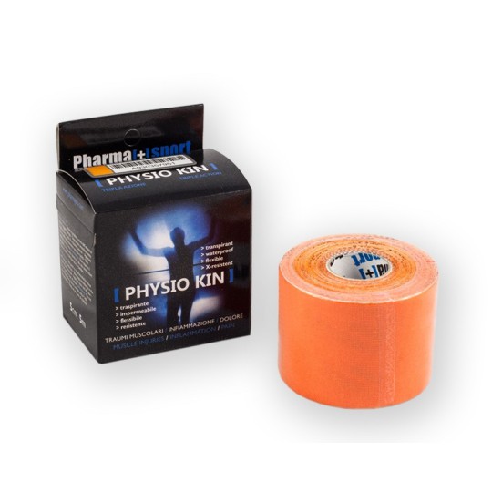 PHYSIO KIN TAPING KINESIOLOGIO orange cm 5x5 m