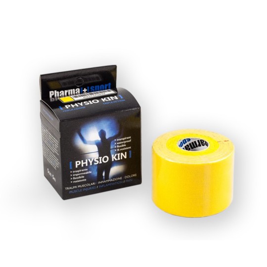PHYSIO KIN TAPING KINESIOLOGIO arancio cm 5x5 m