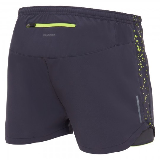 Micro short chinook pro run james uomo antracite/giallo