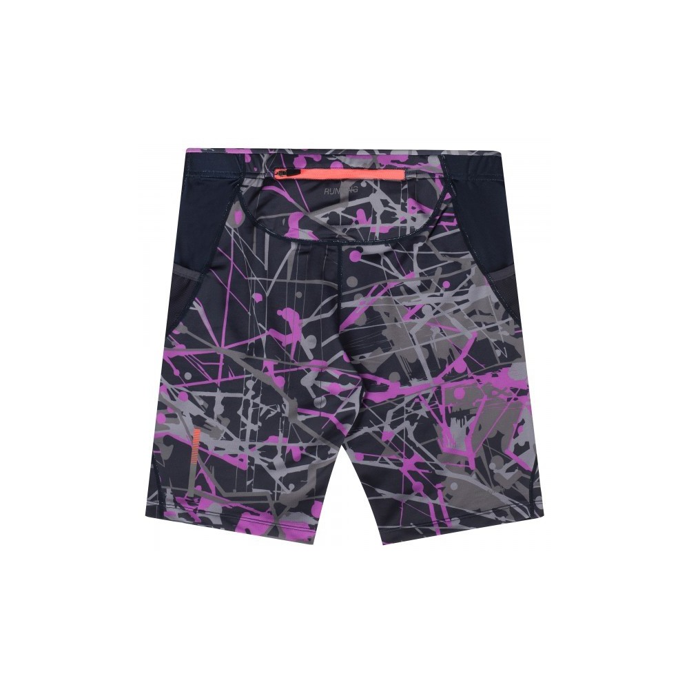 Women's Kona Pro Run Bermuda Shorts Carbon/Plum