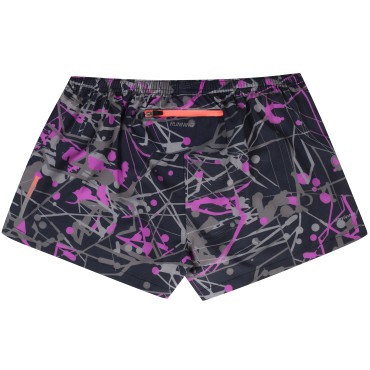 Women's Kona Pro Run Micro Short Carbon/Plum 2