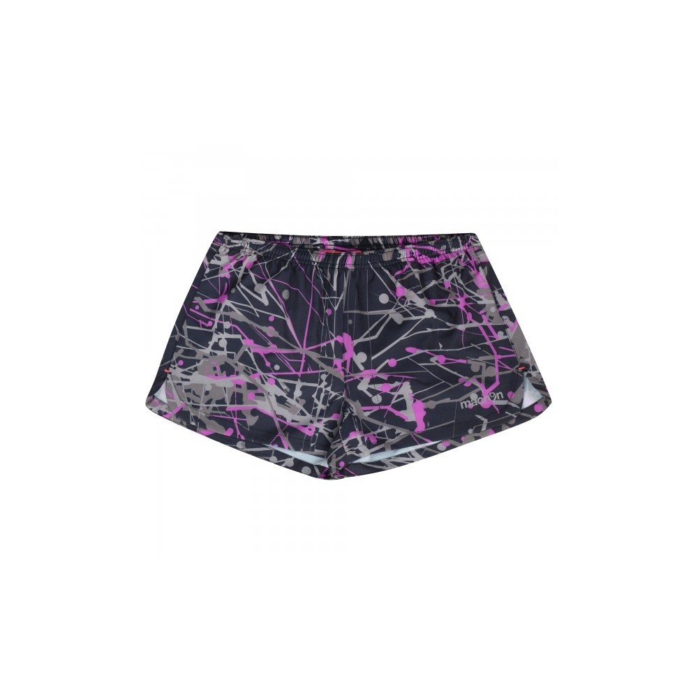 Women's Kona Pro Run Micro Short Carbon/Plum