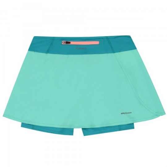 Run Woman Mint/Jade Polka Dots
