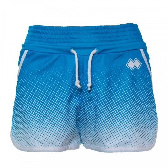 WOMAN POLKA DOTS BI-COLOUR SHORT IN LIGHT BLUE WHITE