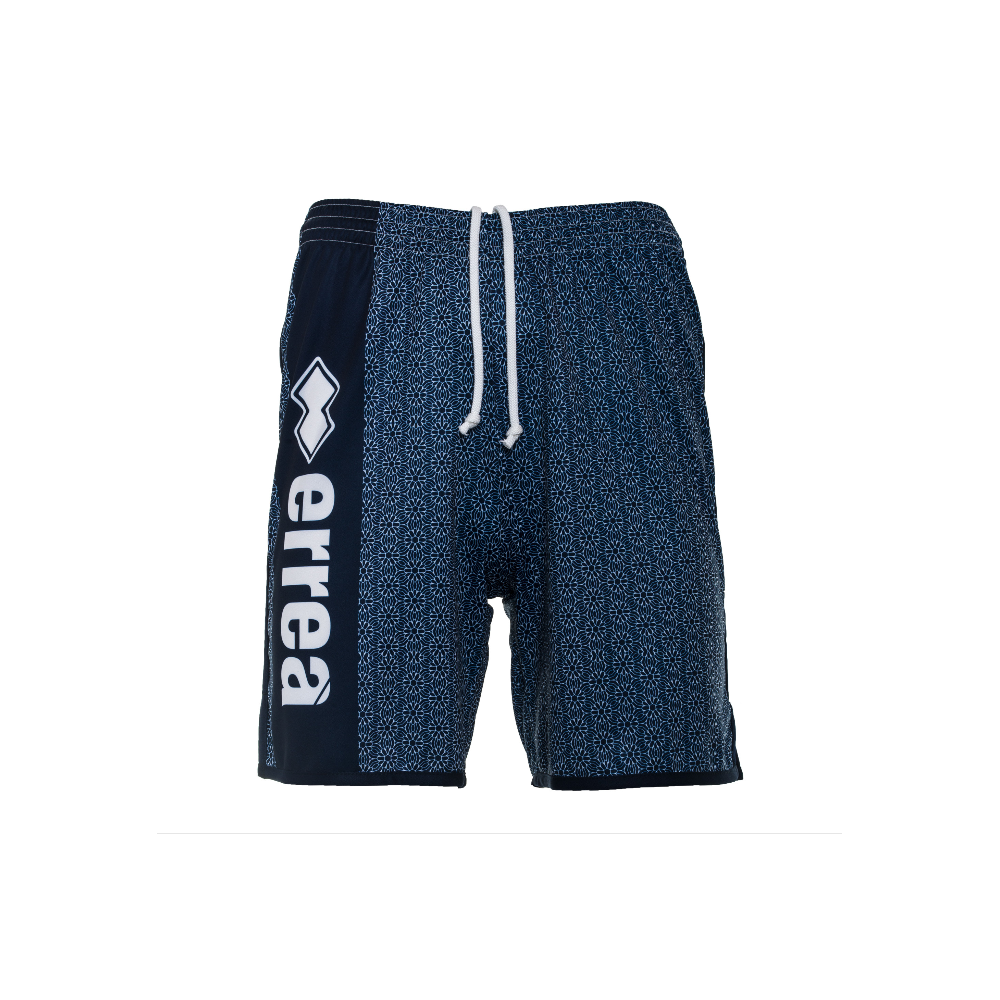 MAN PRINT SHORTS AD WHITE BLUE