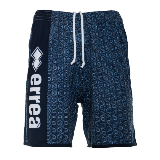 MAN PRINT SHORTS AD WHITE BLUE