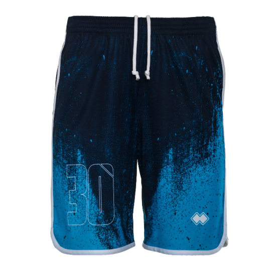 MAN PAINT SHORTS AD  BLU