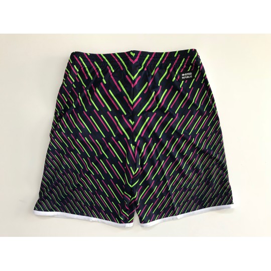 MAN PRINT SHORTS AD FUCHSIA BLUE