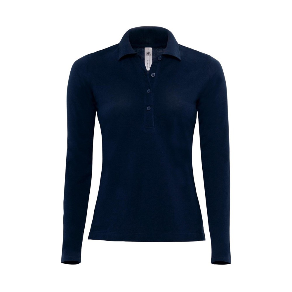 Women's Long Sleeve Polo B&C