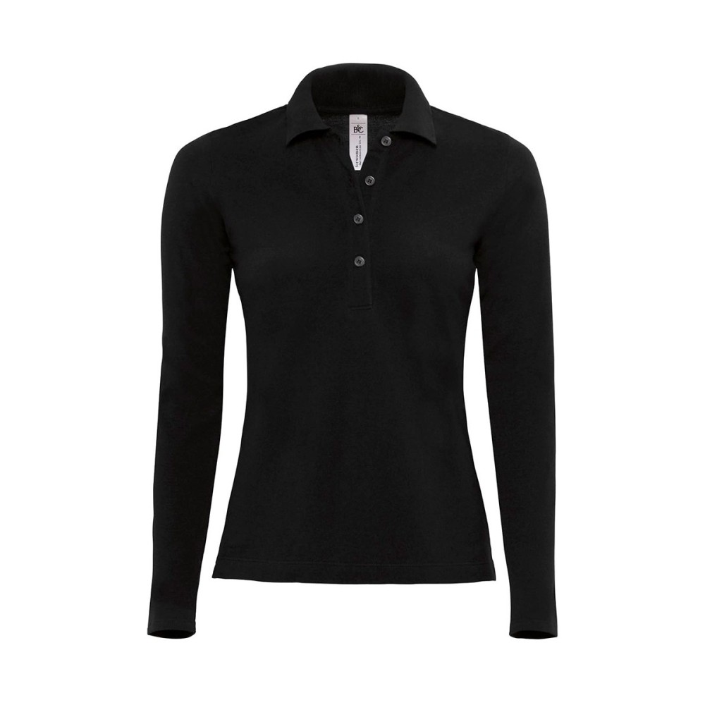 Women's Long Sleeve Polo B&C