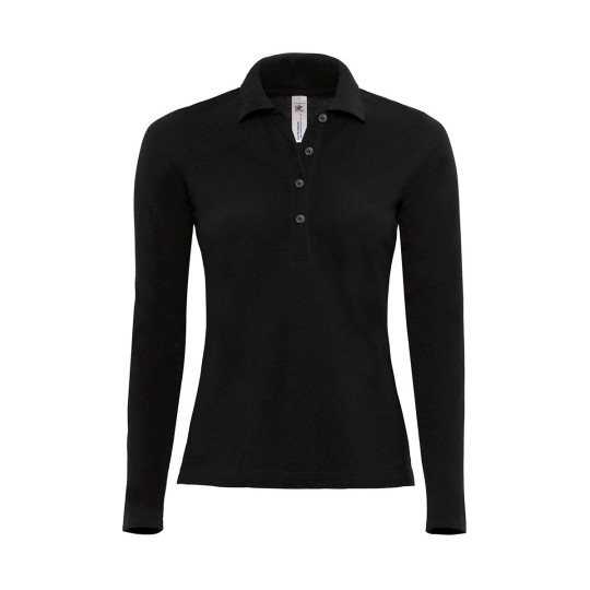 Women's Long Sleeve Polo B&C