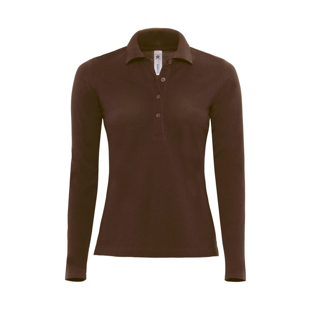 Women's Long Sleeve Polo B&C
