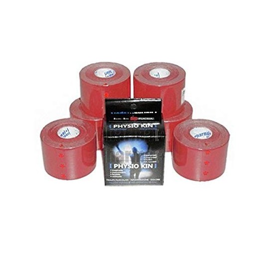 PHYSIO KIN TAPING KINESIOLOGIO arancio cm 5x5 m