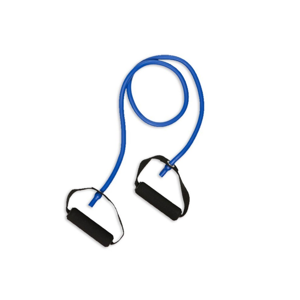 Latex elastic with blue handles