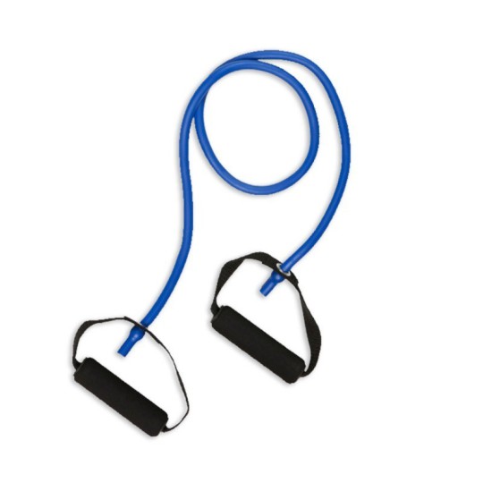Latex elastic with blue handles
