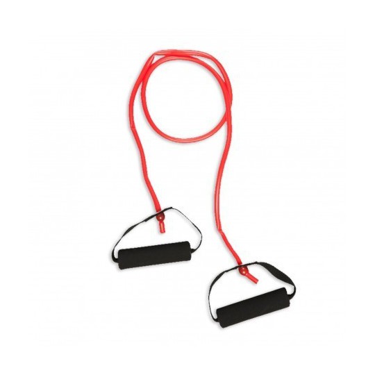 Latex elastic band with red handles