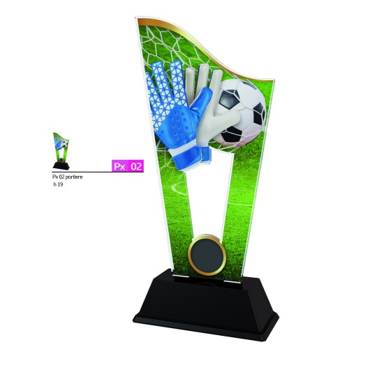 Plexiglass Trophy Goalkeeper Glove