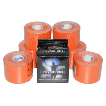 PHYSIO KIN TAPING KINESIOLOGIO orange cm 5x5 m 2