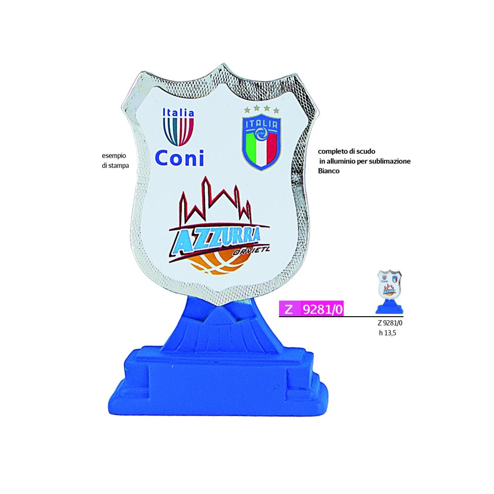 Customizable shield trophy