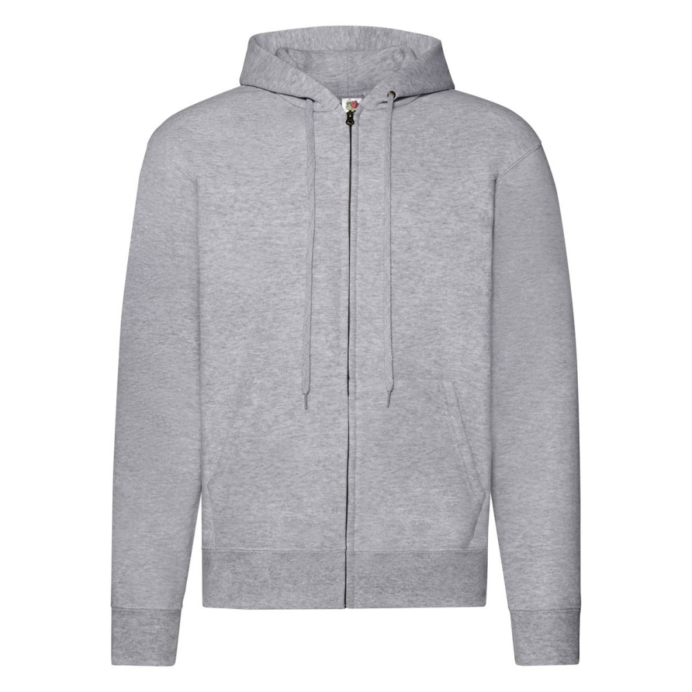 Classic Zip and Hooded Sweatshirt Col. Grey