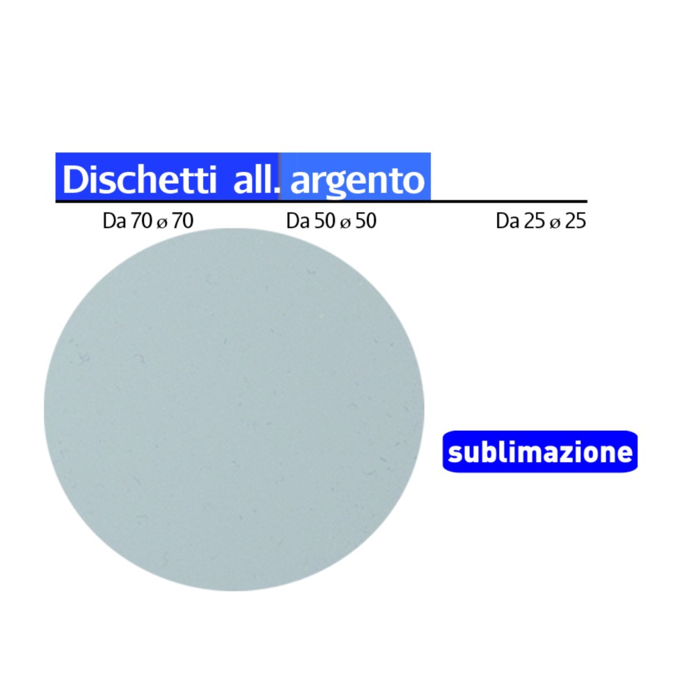 Aluminum Disc Silver DIAM. 50 mm