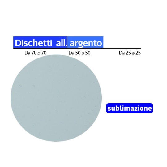 Aluminum Disc Silver DIAM. 50 mm