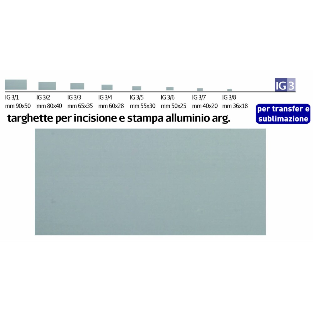 Silver Aluminium Nameplates