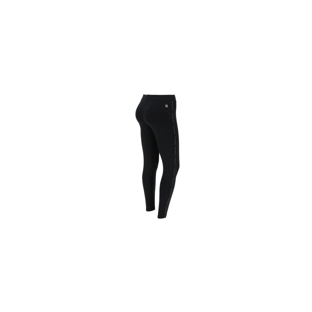 Women's stretch leggings with black side band decorated FREDDY Women's stretch leggings with black side band decorated FREDDY