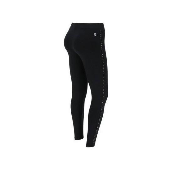 Leggings elasticizzati Donna con banda laterale nera decorata Freddy Leggings elasticizzati Donna con banda laterale nera decorata Freddy
