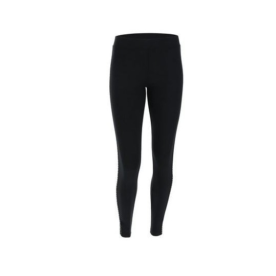 Leggings elasticizzati Donna con banda laterale nera decorata Freddy