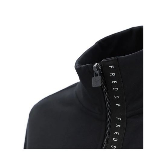 Felpa Donna con collo alto e zip bordata da nastro decorato Freddy